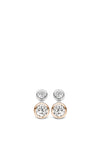 Ti Sento Rose Gold Contrasting Stud Earrings
