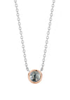 Ti Sento Black Charm Pendant, Silver