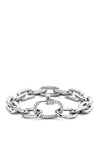 Ti Sento Milano Zirconia Accented Chain Bracelet, Silver