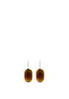 Ti Sento Brown Stone Pendant Earrings, Gold