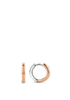 Ti Sento Silver & Rose Gold Hoop Earrings