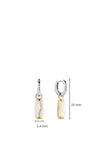 Ti Sento Mother of Pearl Hoop Earrings, Silver