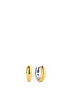 Ti Sento Small Oval Hoop Earrings, Silver & Gold