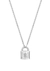 Ti Sento Padlock Pendant, Silver