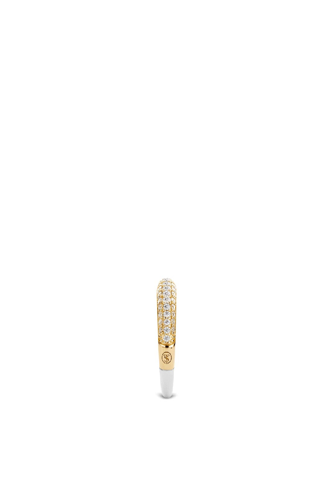 Ti Sento Milano Pavé Crystal Ring, Gold
