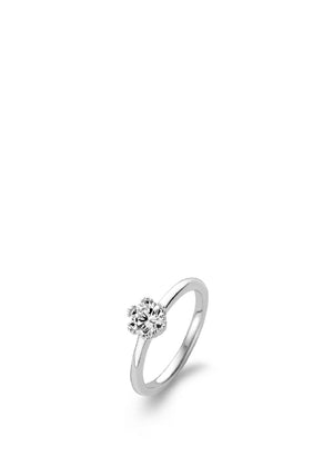 Ti Sento Zirconia Set Ring, Silver