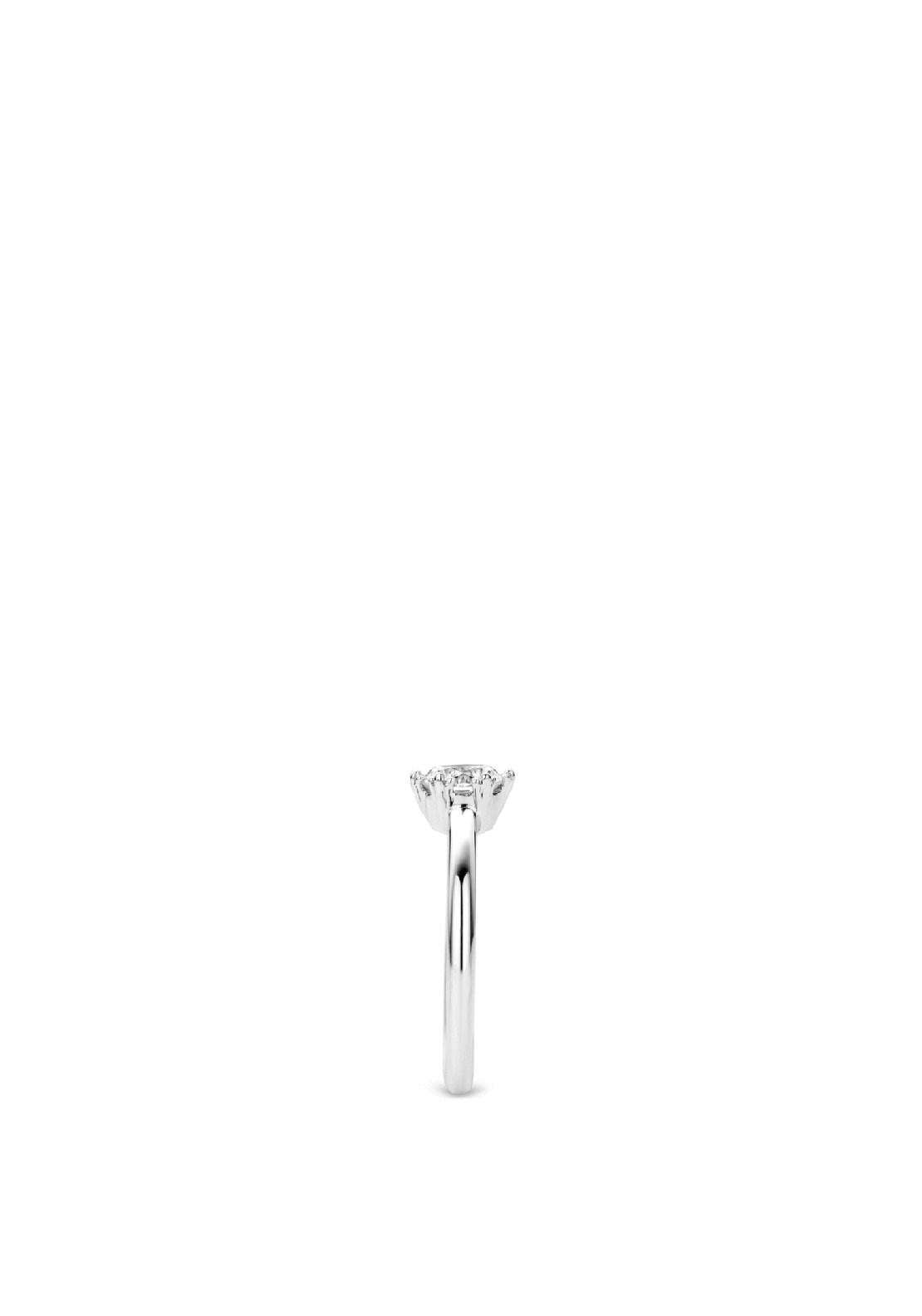Ti Sento Zirconia Set Ring, Silver
