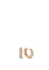 Ti Sento Small Jewel Round Hoop Earrings, Rose Gold