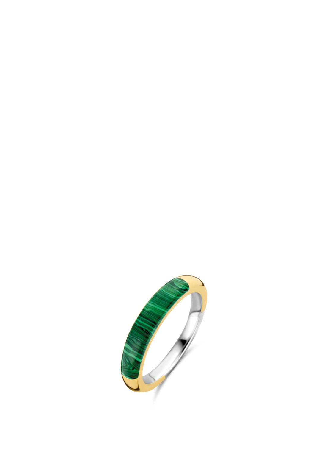 Ti Sento Malachite Stone Ring, Gold
