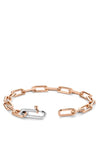 Ti Sento Interlocking Links Bracelet, Rose Gold
