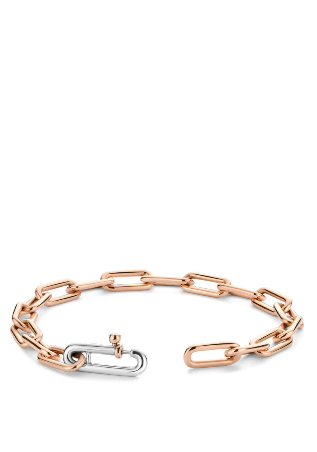 Ti Sento Interlocking Links Bracelet, Rose Gold