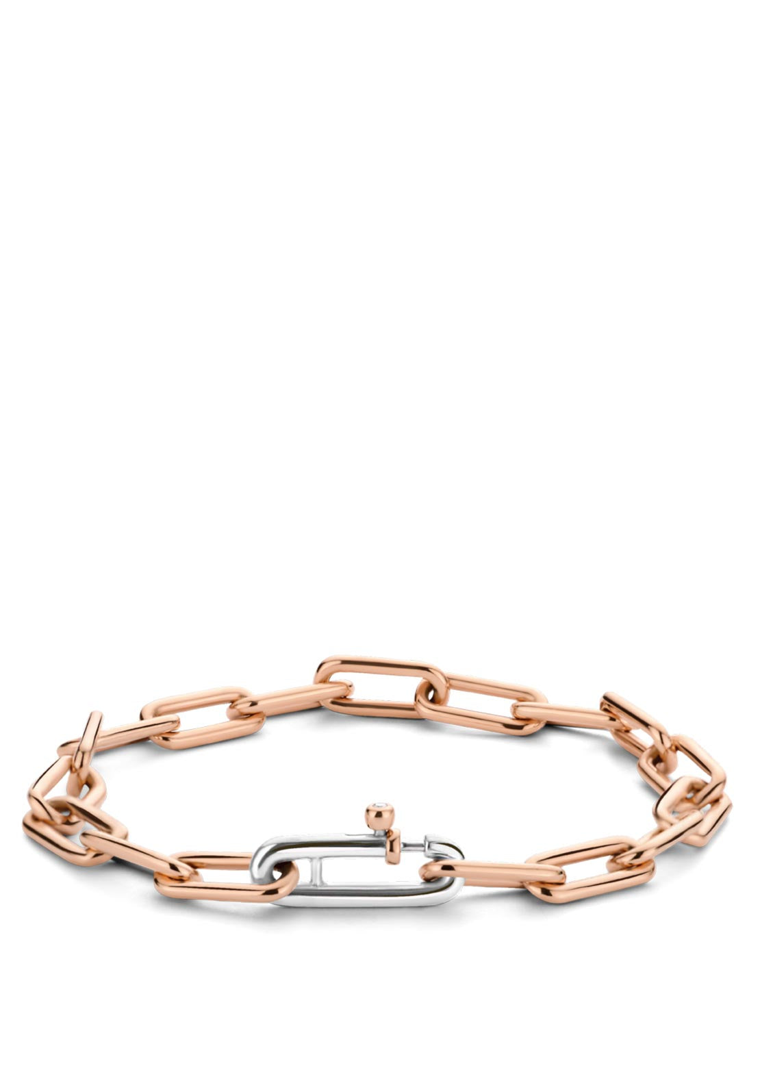 Ti Sento Interlocking Links Bracelet, Rose Gold