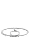 Ti Sento Statement Lock Chain Bracelet, Silver