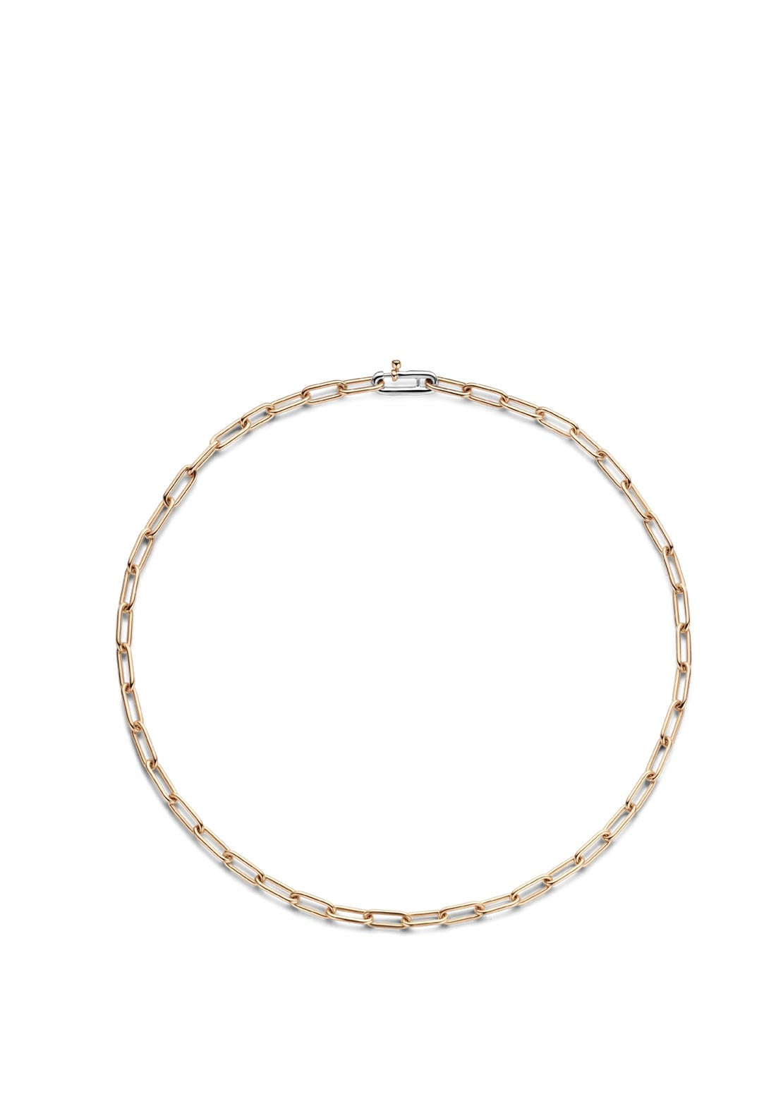Ti Sento Interlocking Links Necklace, Rose Gold