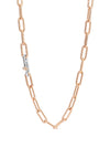 Ti Sento Interlocking Links Necklace, Rose Gold