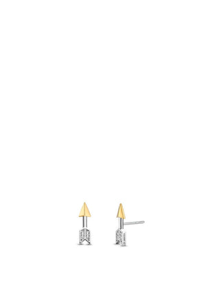 Ti Sento Gold & Silver Arrow Stud Earrings