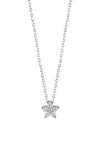 Ti Sento Zirconia Stone Star Necklace, Silver