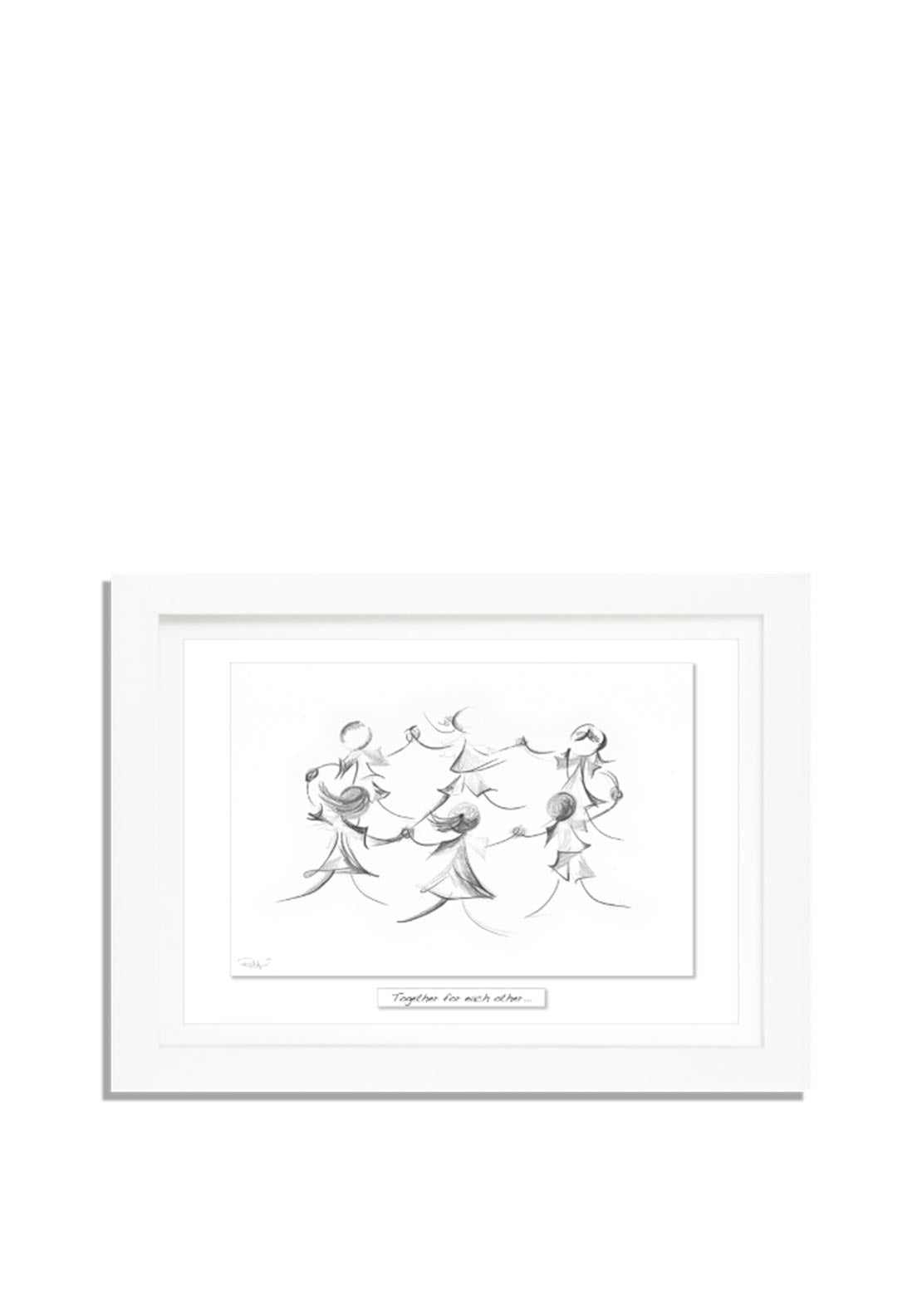 Rita Oates Wooden Framed Art, Together
