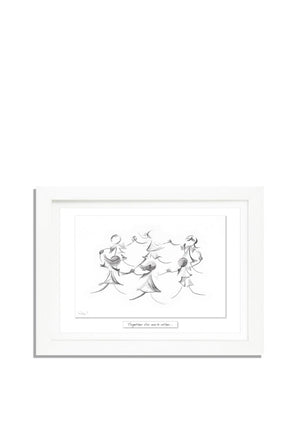 Rita Oates Wooden Framed Art, Together