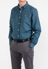Tom Penn Long Sleeve Shirt, Blue Black