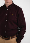 Tom Penn Long Sleeve Shirt, Burgundy