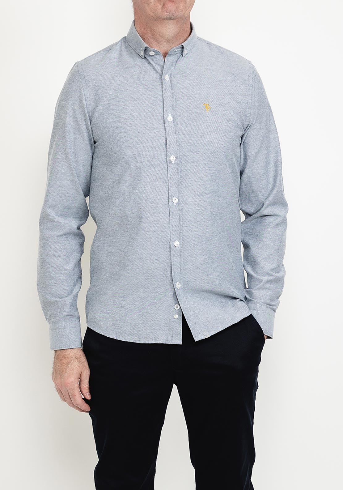 Tom Penn Long Sleeve Shirt, Charcoal