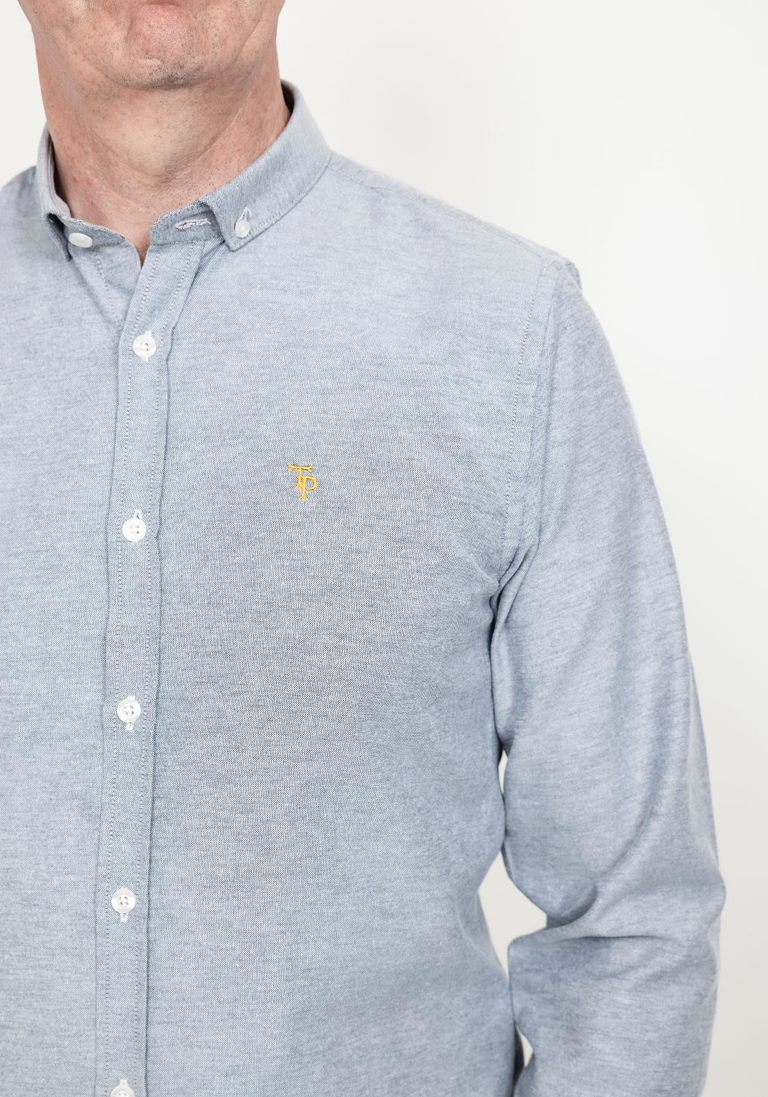Tom Penn Long Sleeve Shirt, Charcoal
