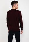 Tom Penn Round Neck Sweater, Burgundy