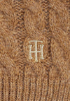 Tommy Hilfiger TH Timeless Cable Knit Scarf, Camel