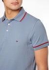 Tommy Hilfiger 1985 Tipped Slim Polo Shirt, Daybreak Blue