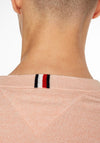 Tommy Hilfiger Tipped Pima Crew Neck Sweater, Guava
