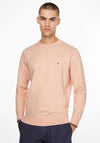 Tommy Hilfiger Tipped Pima Crew Neck Sweater, Guava