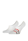 Tommy Hilfiger 2 Pack Anti-Slip Trainer Socks, White