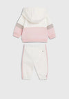 Tommy Hilfiger Baby Girl Colour Blocked Hooded Tracksuit, Pink