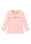 Tommy Hilfiger Baby Girl Essential Long Sleeve Top, Pink Shade