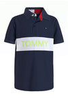 Tommy Hilfiger Boys Blocking Polo T-Shirt, Twilight Navy