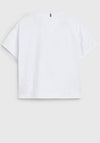 Tommy Hilfiger Girls Varsity Short Sleeve Tee, White