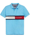 Tommy Hilfiger Boys Flag Polo Shirt, Blue