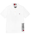 Tommy Hilfiger Boys Graphic Polo Shirt, White
