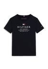 Tommy Hilfiger Boy Short Sleeve Logo Tee, Desert Sky