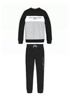 Tommy Hilfiger Boys Colour Block Tracksuit Set, Black