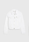 Tommy Hilfiger Girls Denim Trucker Jacket, White