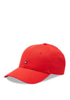 Tommy Hilfiger Essential Organic Cotton Flag Baseball Cap, Red