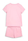 Tommy Hilfiger Girls Essential T-shirt and Short Set, Fresh Pink
