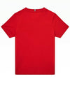 Tommy Hilfiger Boys Flag Rib Insert T-Shirt, Red