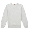 Tommy Hilfiger Boys Flag Rib Insert Sweater, Grey