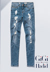 Tommy Hilfiger Gigi Hadid Ripped Skinny Jeans, Blue
