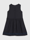 Tommy Hilfiger Girls Sleeveless Lace Tape Dress, Navy