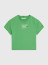 Tommy Hilfiger Girls Timeless Short Sleeve Tee, Spring Lime