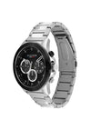 Tommy Hilfiger Mens Harley Black Case 1791890 Watch, Silver